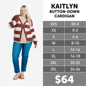 Lularoe Kaitlyn button down Cardigan - soft size xl great Gift 🎁